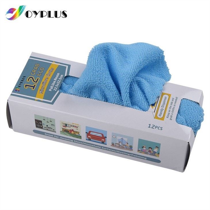 Bir Renk Kutusunda Mini Temizleme Bezi Mikrofiber 12 Takım